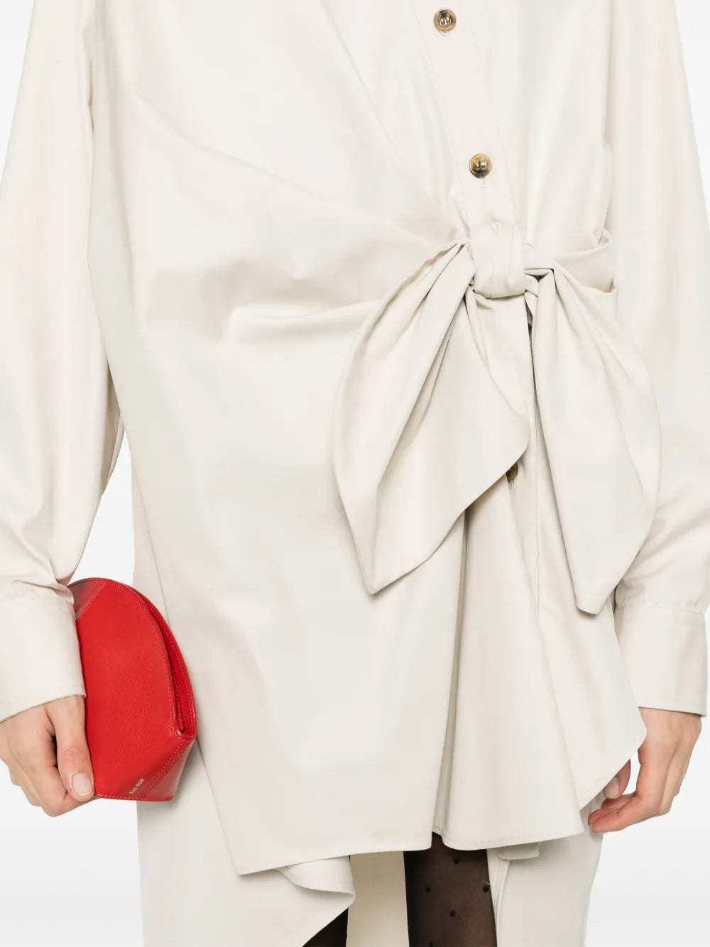 Viktor Rolf Knotted Mini Shirt Dress