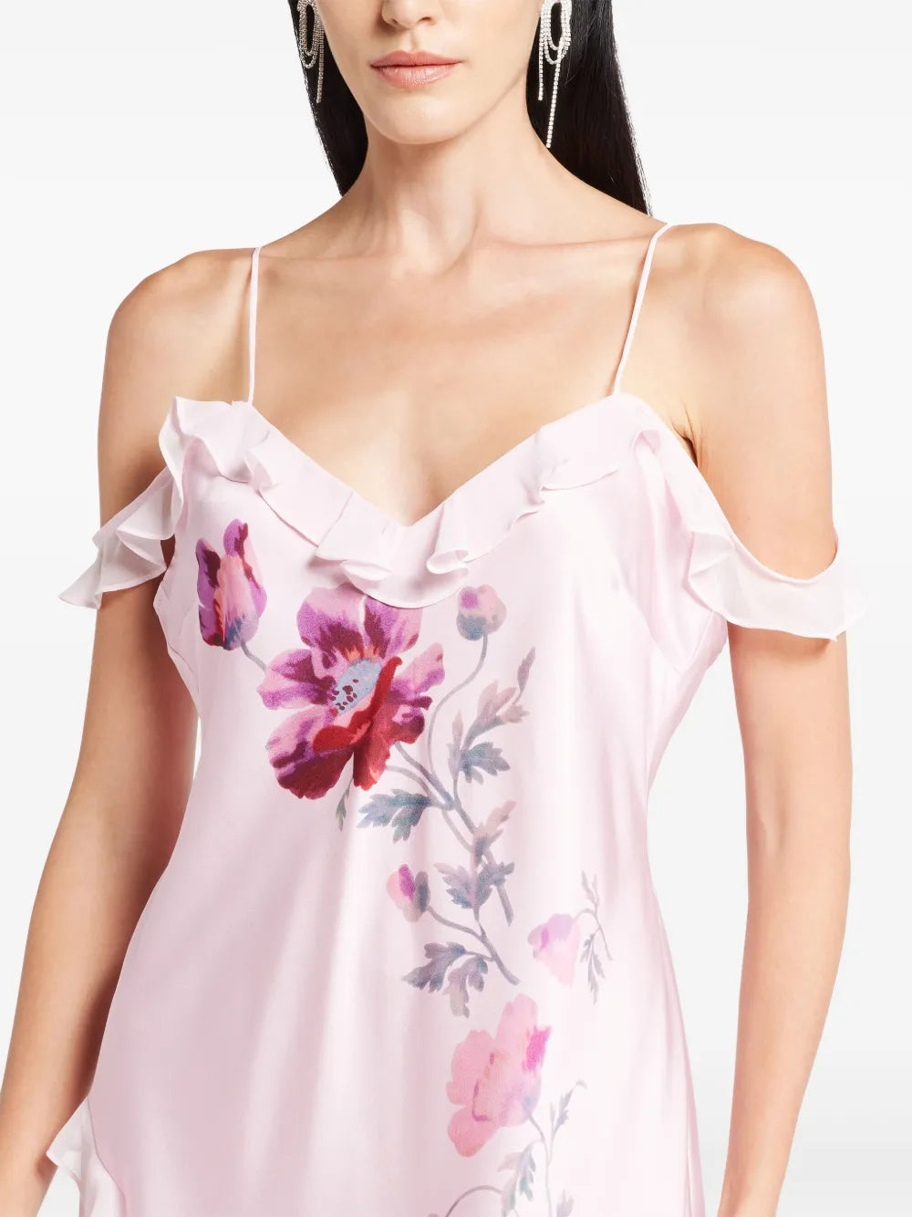 Loveshackfancy Cold Shoulder Maxi Dress