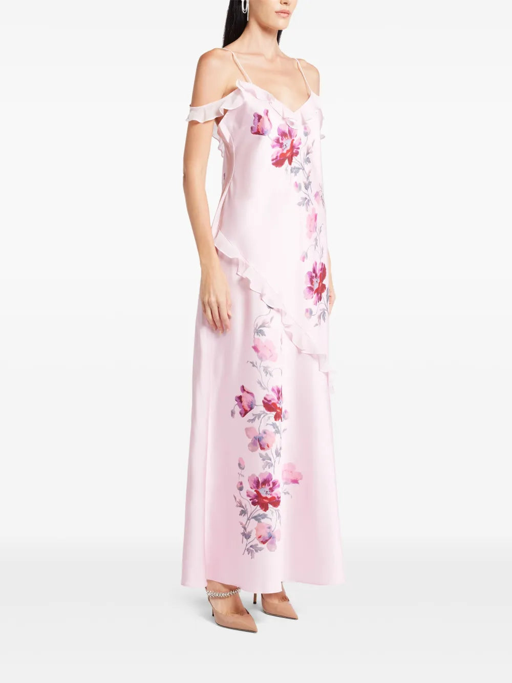 Loveshackfancy Cold Shoulder Maxi Dress
