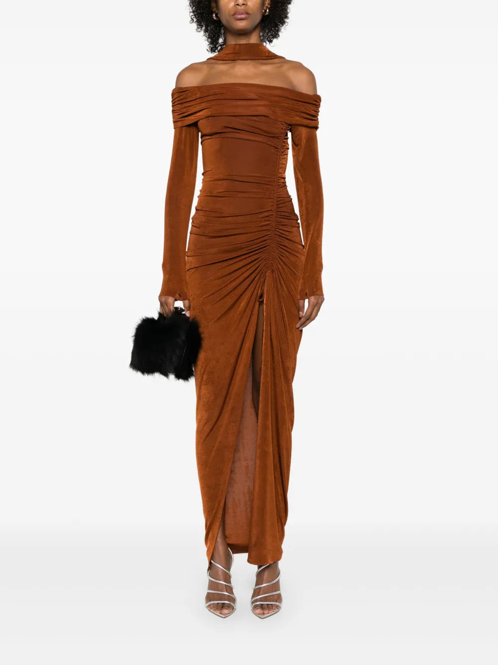 Atu Body Couture Off Shoulder Maxi Dress