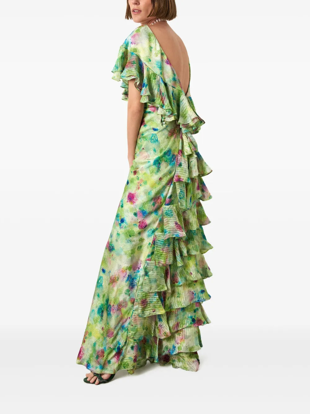 Isolda Peacock Maxi Dress