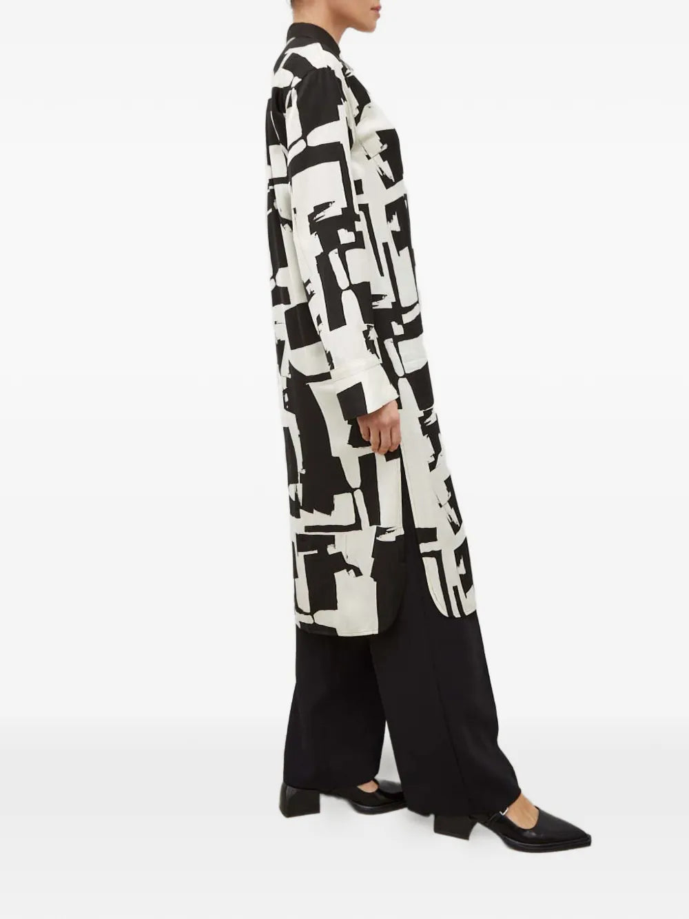 Day Birger Et Mikkelsen Abstract Print Midi Shirt Dress