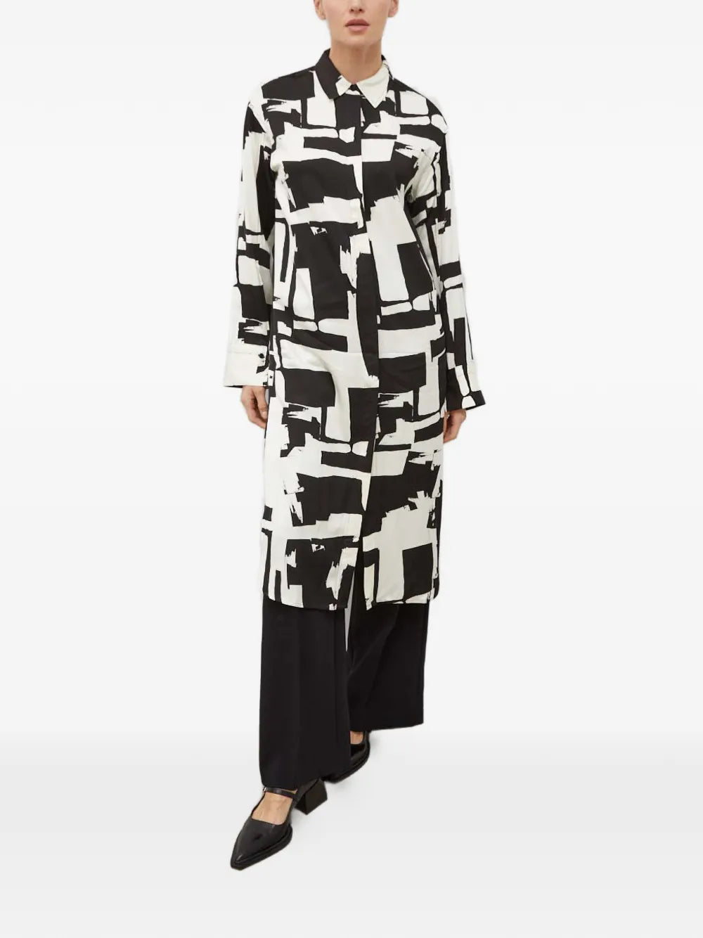 Day Birger Et Mikkelsen Abstract Print Midi Shirt Dress