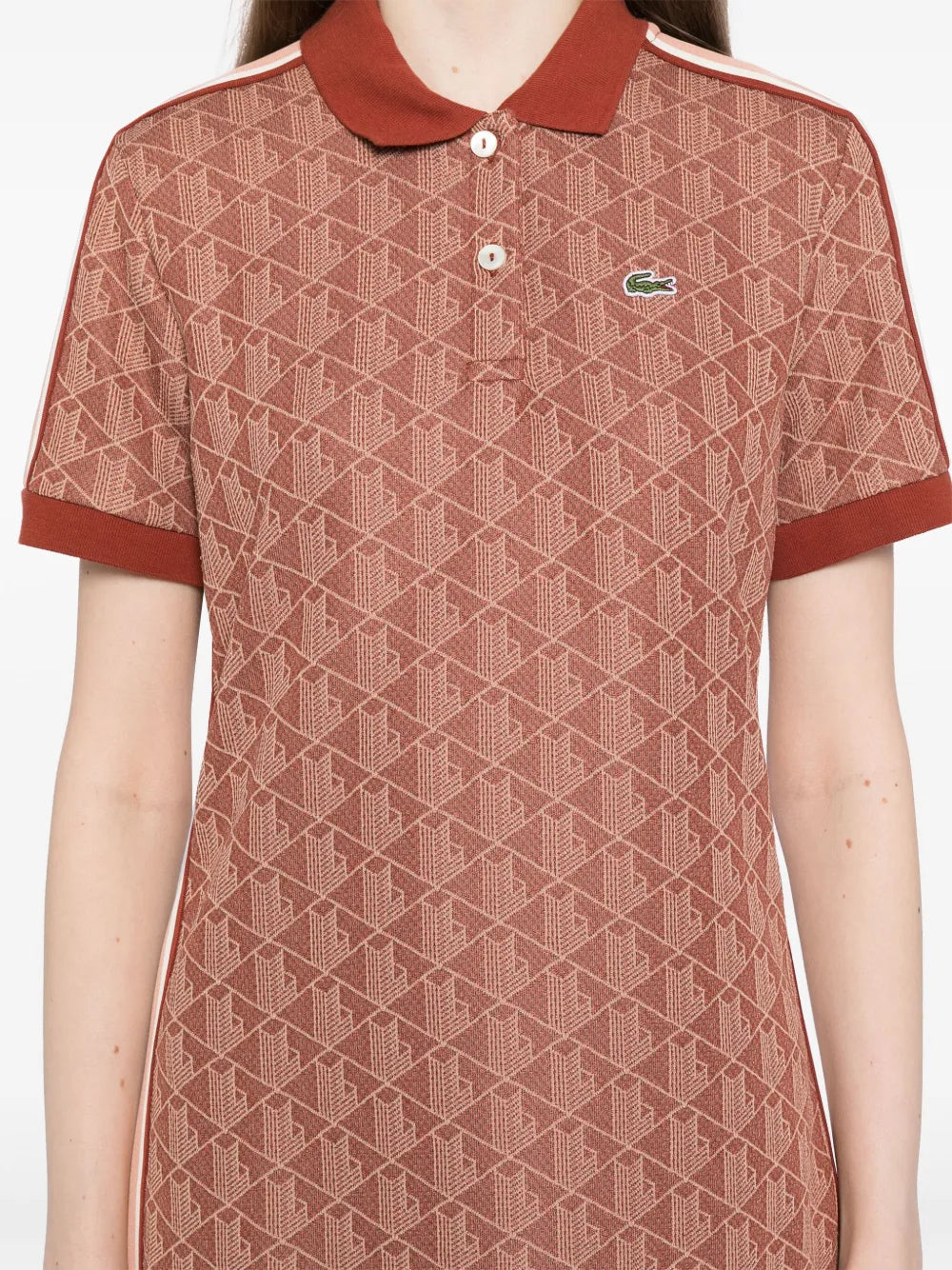 Lacoste Monogram Jacquard Dress
