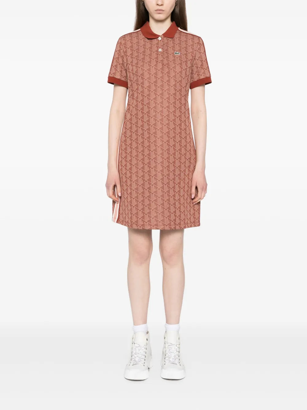 Lacoste Monogram Jacquard Dress