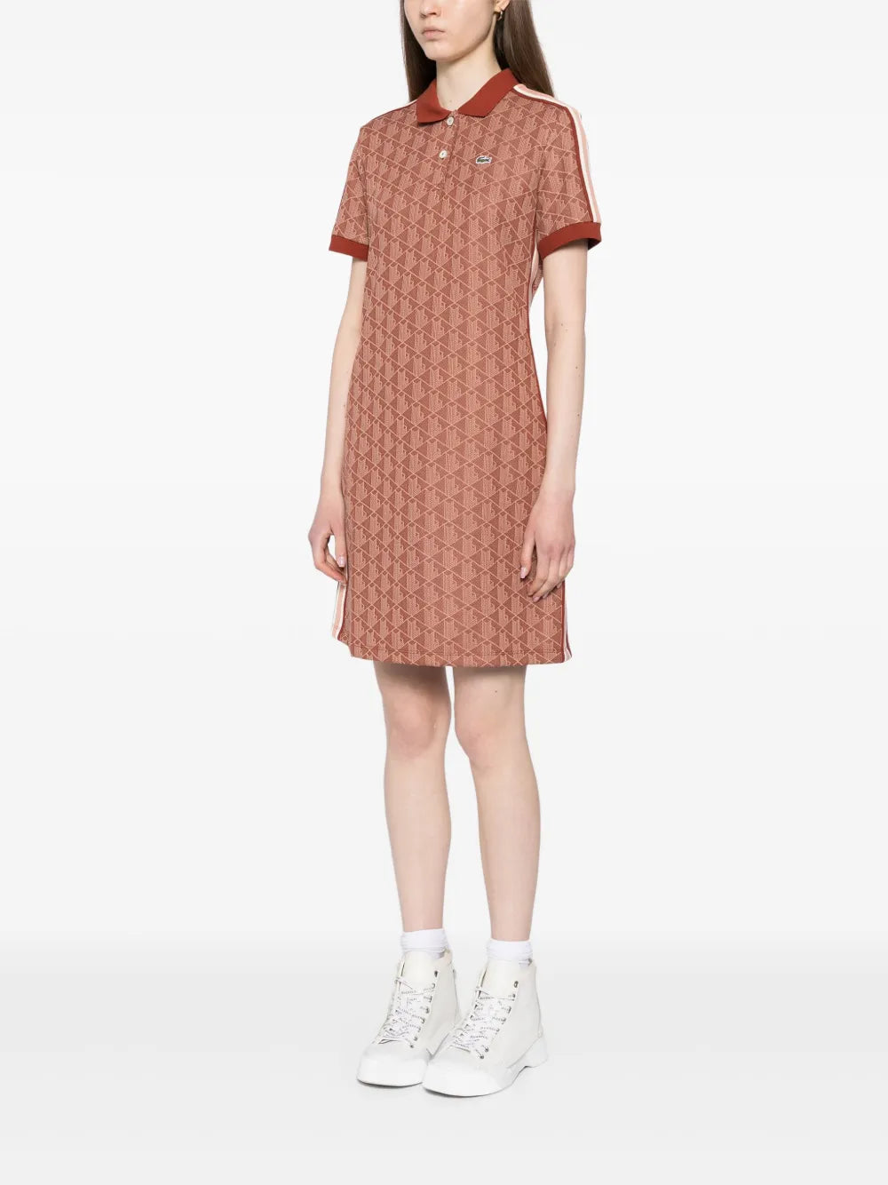 Lacoste Monogram Jacquard Dress
