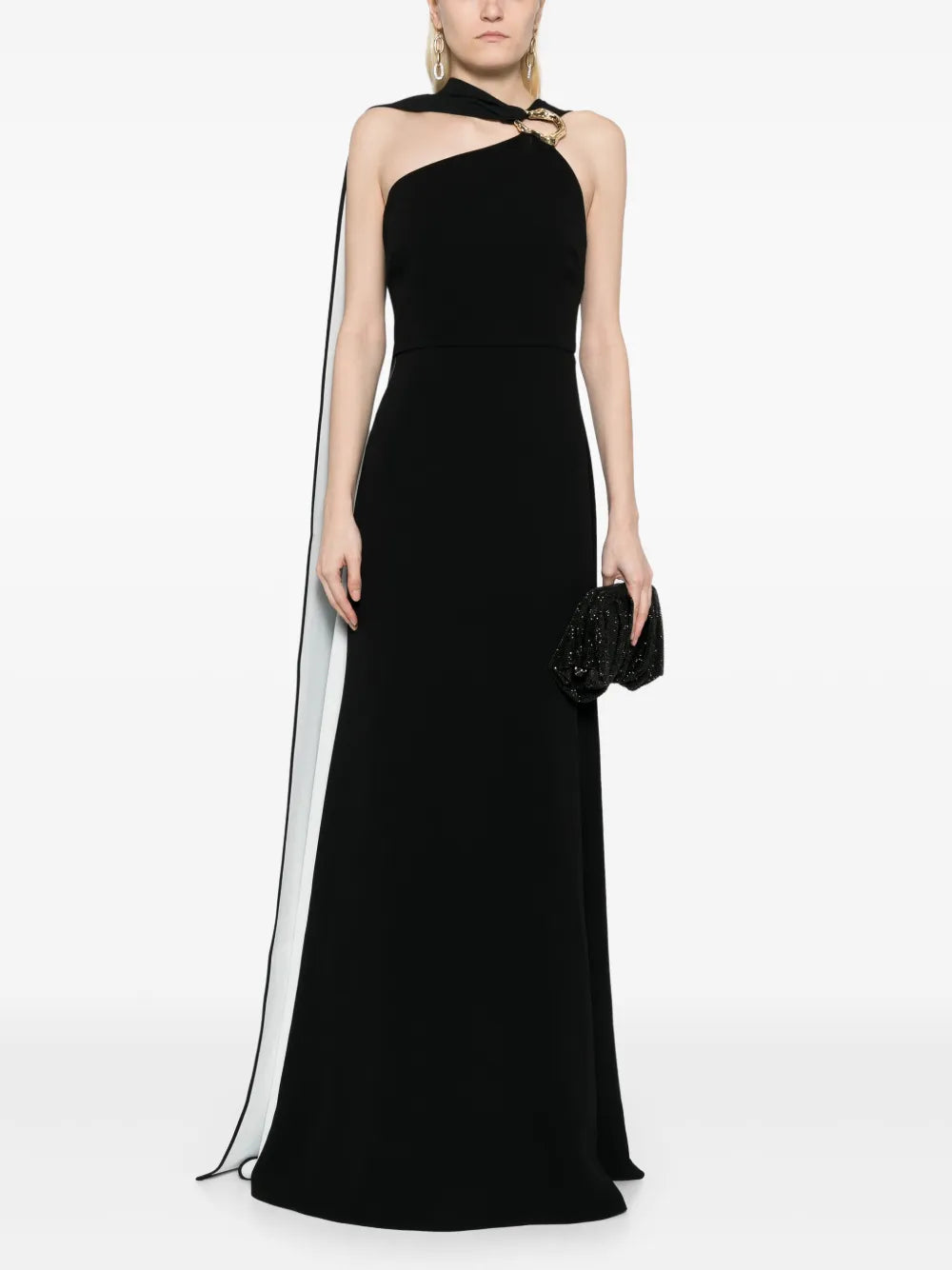 Roland Mouret Asymmetric Embellished Dress