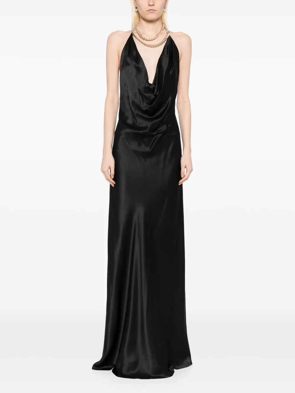 Michelle Mason Halterneck Gown