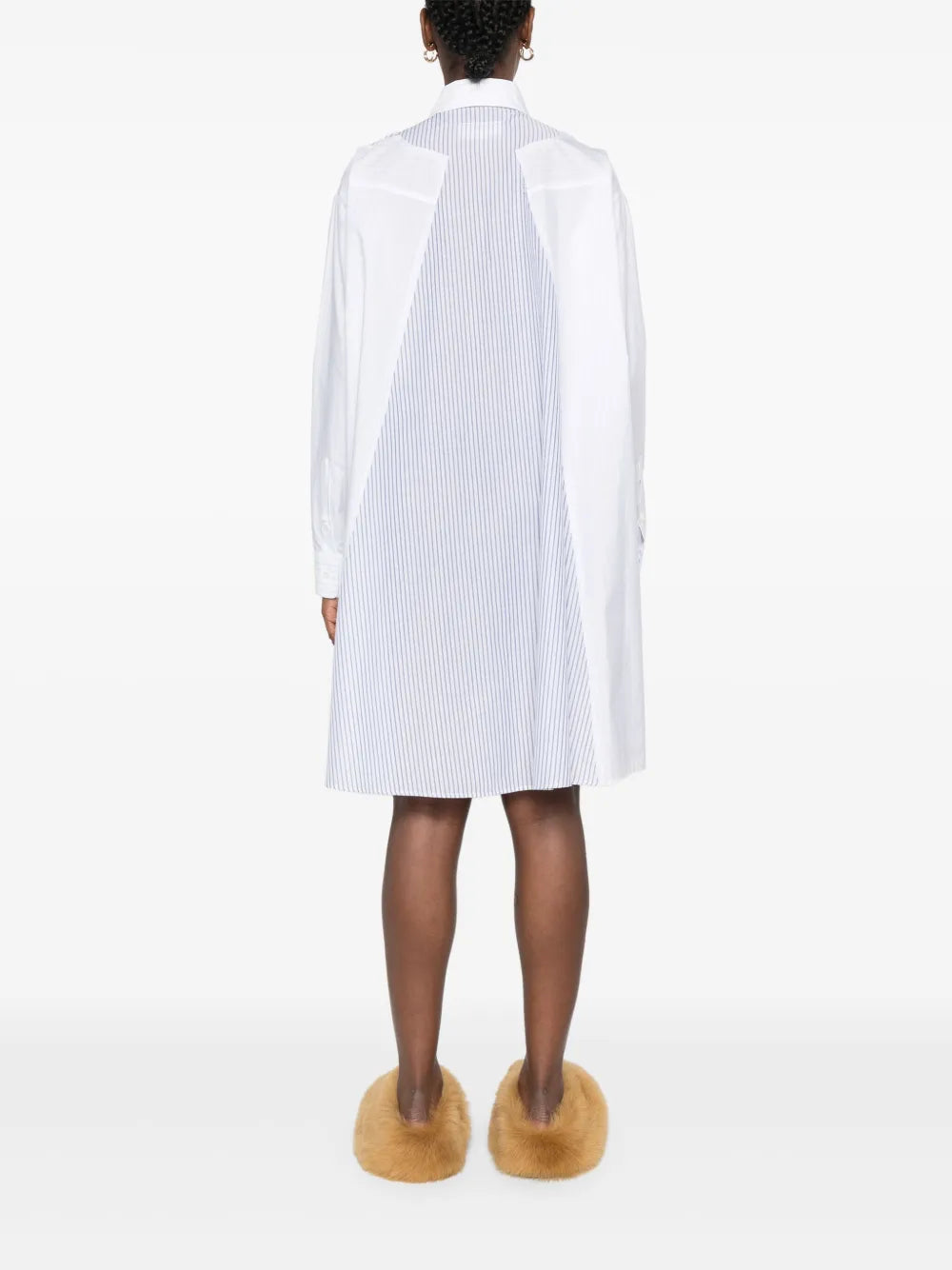 Mm6 Maison Margiela Striped Shirt Dress