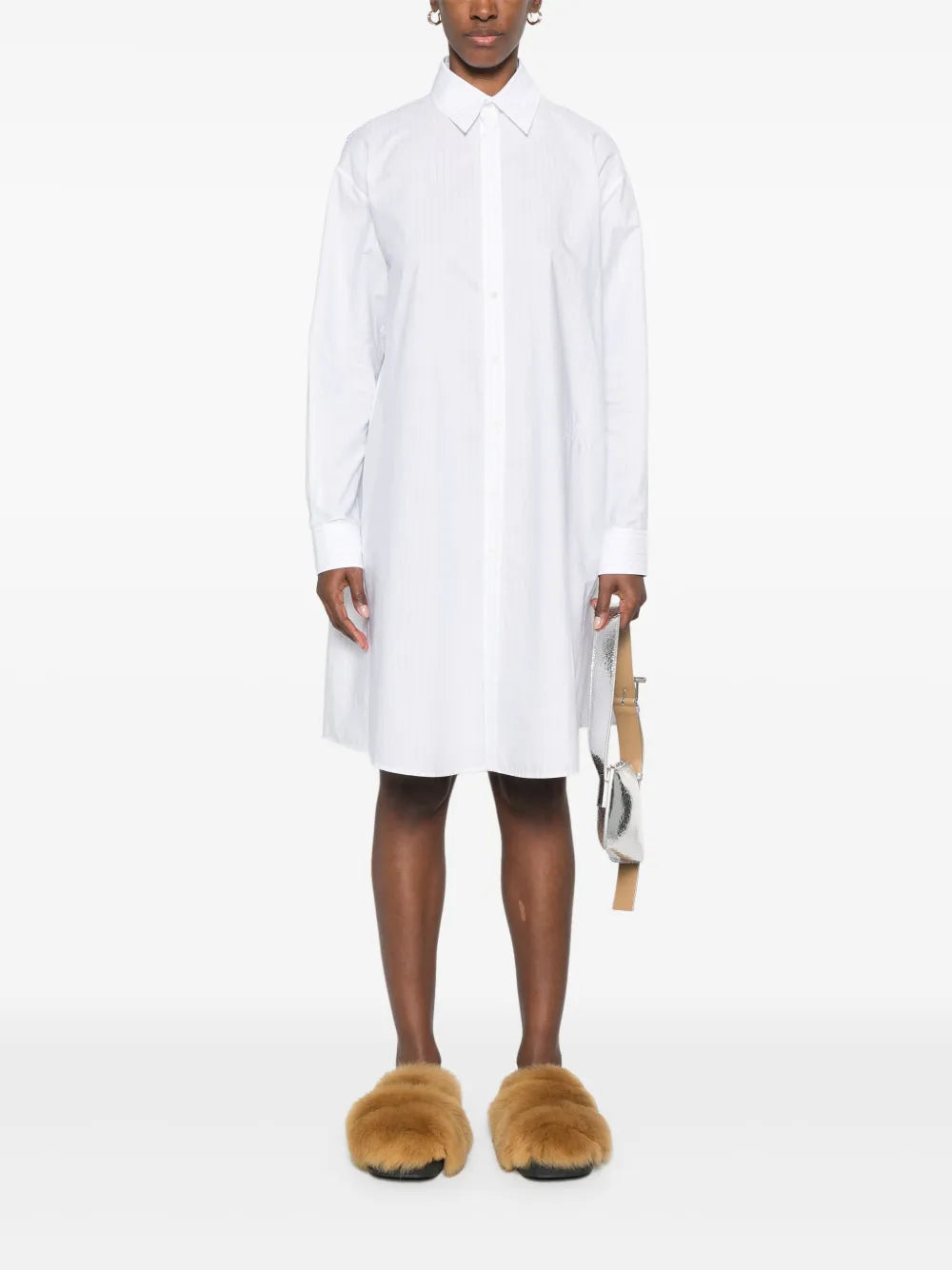 Mm6 Maison Margiela Striped Shirt Dress
