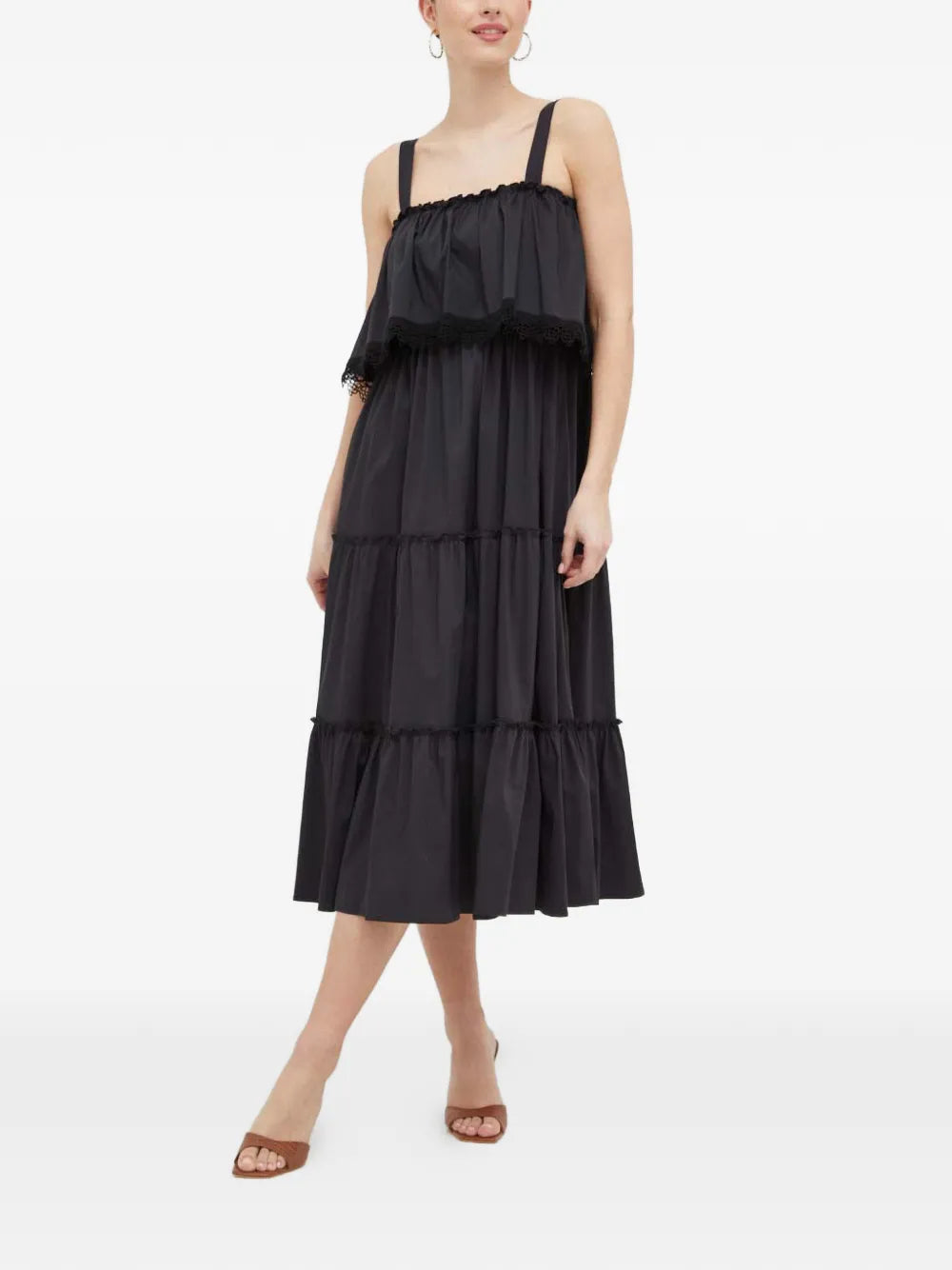 Liu Jo Ruffled Midi Dress