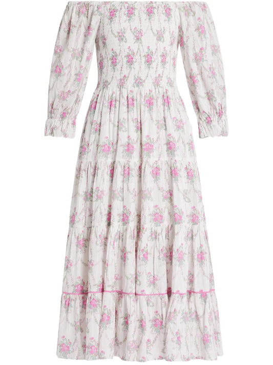 Loveshackfancy Rigby Midi Dress