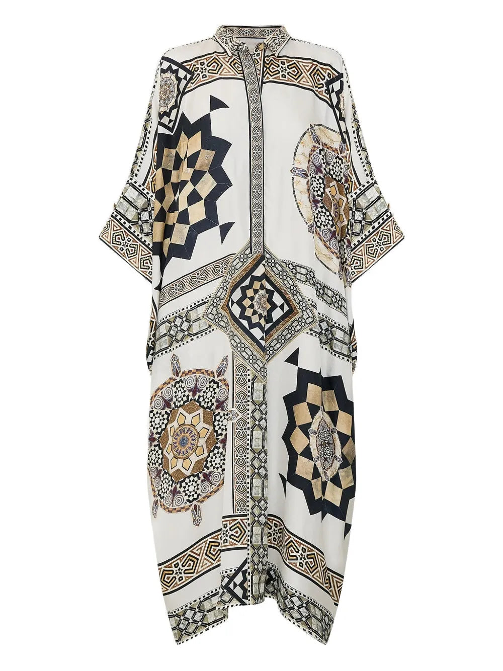 Camilla Tile Style Print Kaftan Dress
