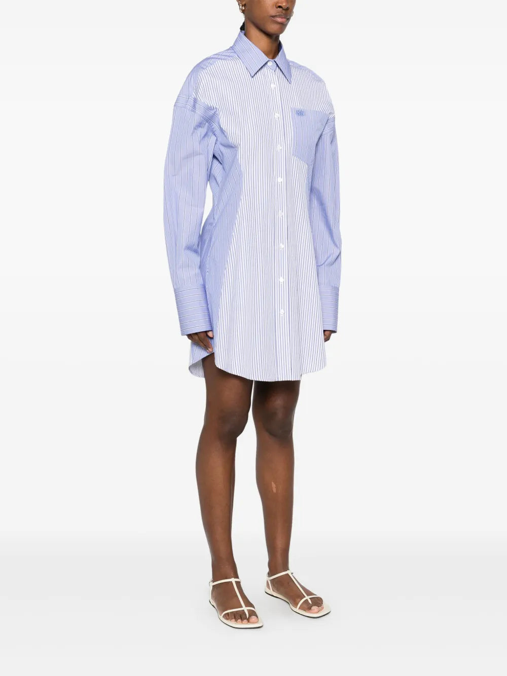 Stella Mccartney Striped Shirt Mini Dress