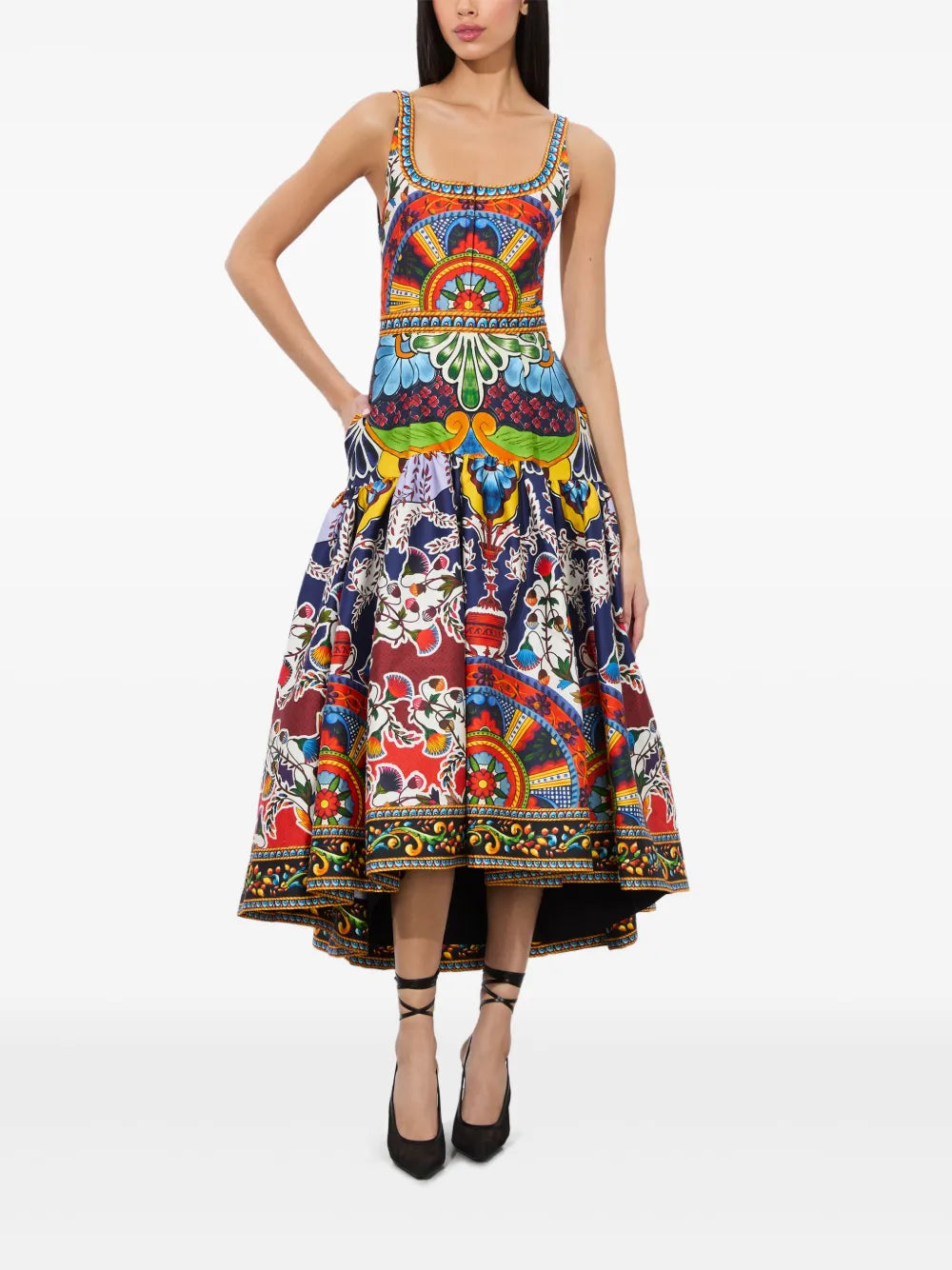 Alice Olivia Diana Midi Dress