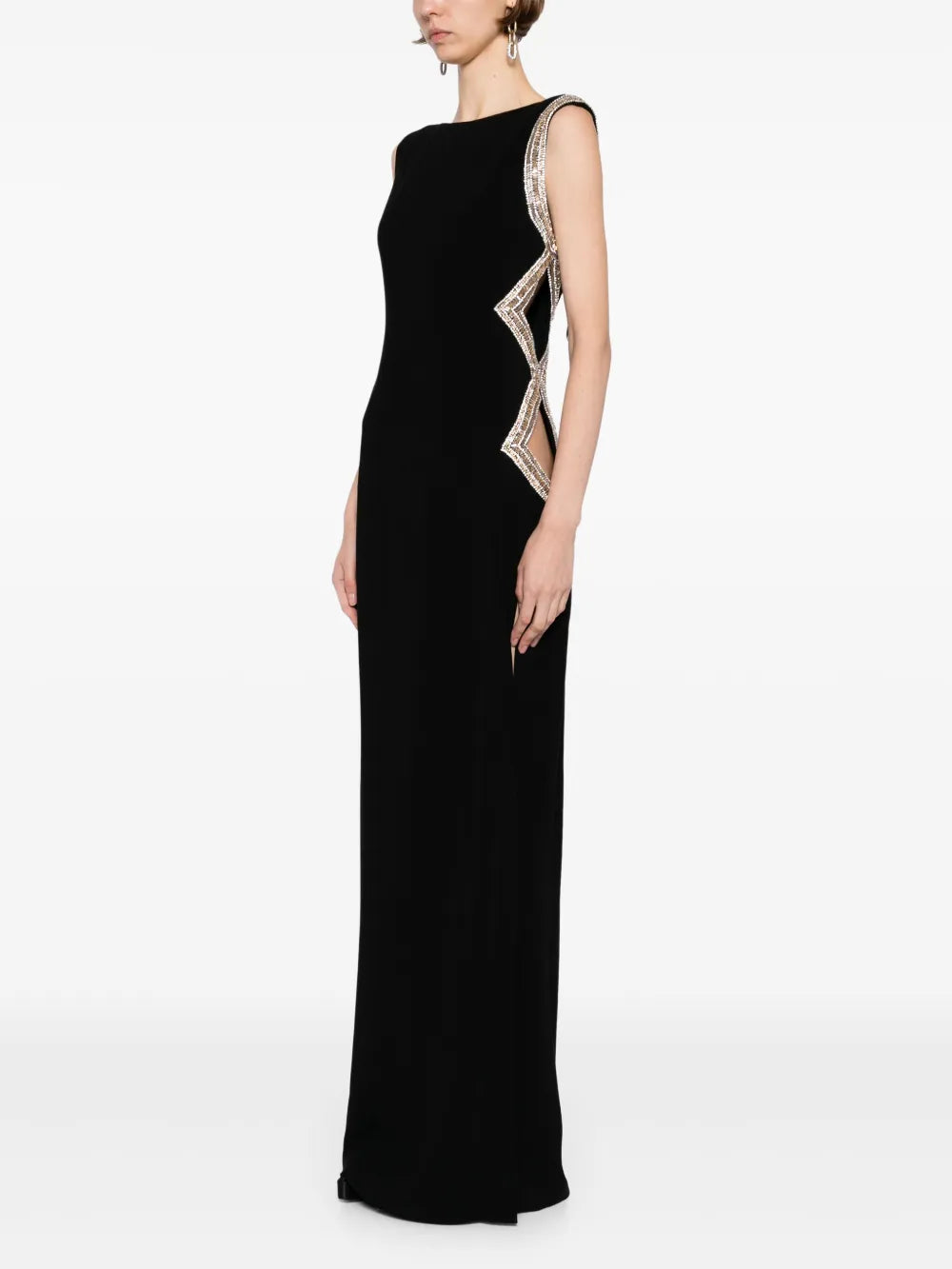 Elie Saab Crystal Embellished Dress