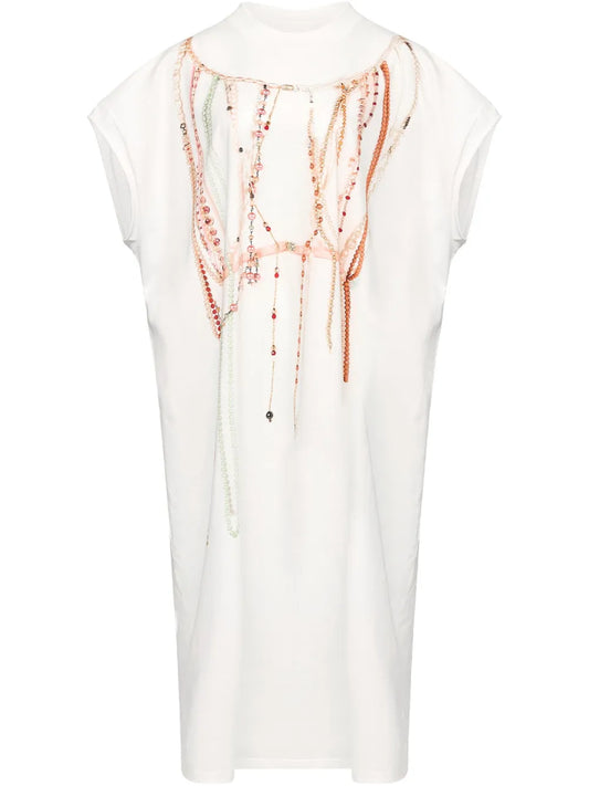 Mm6 Maison Margiela Bead Detailing Maxi Dress