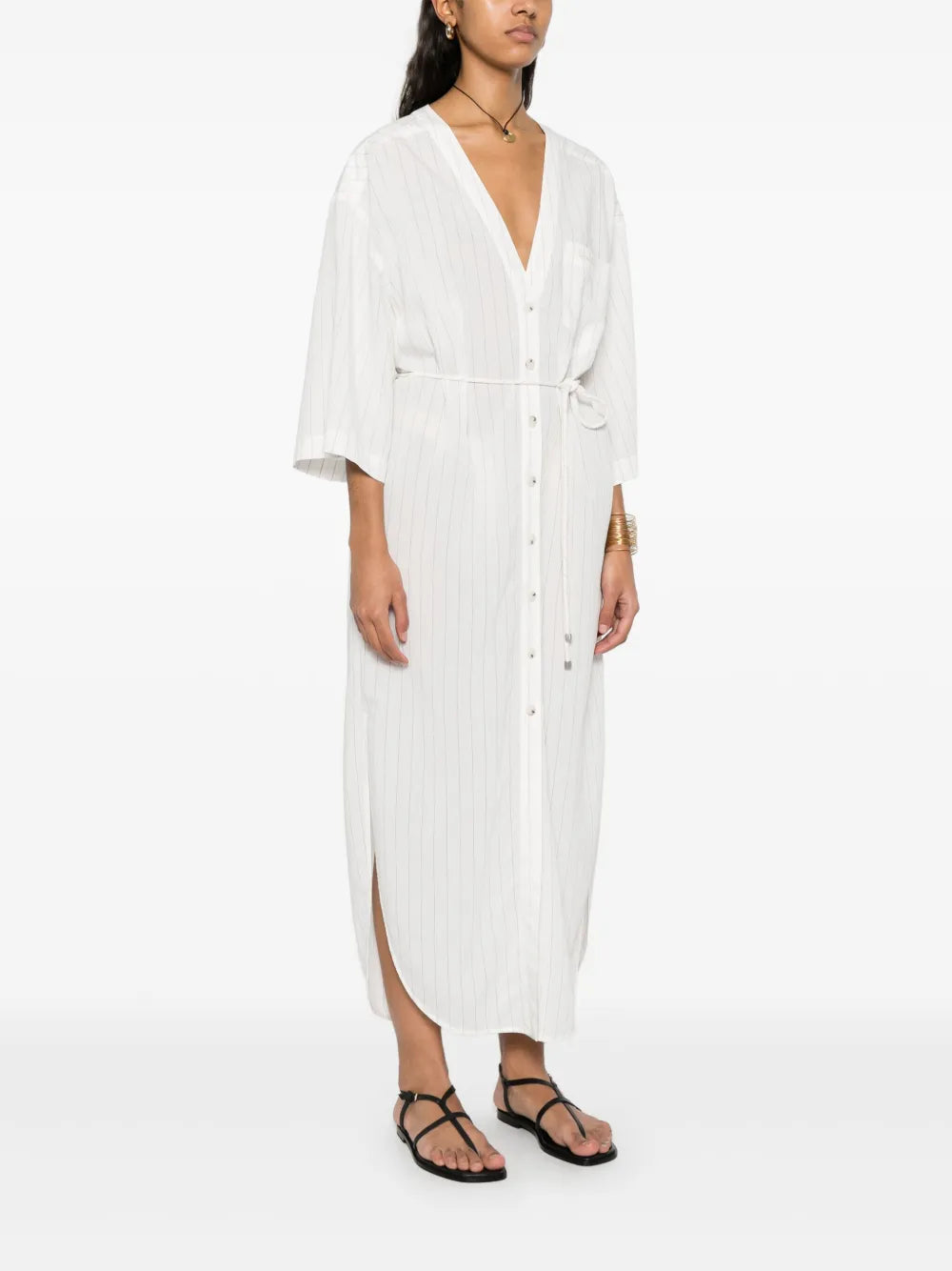 Nanushka Striped Shirt Dress