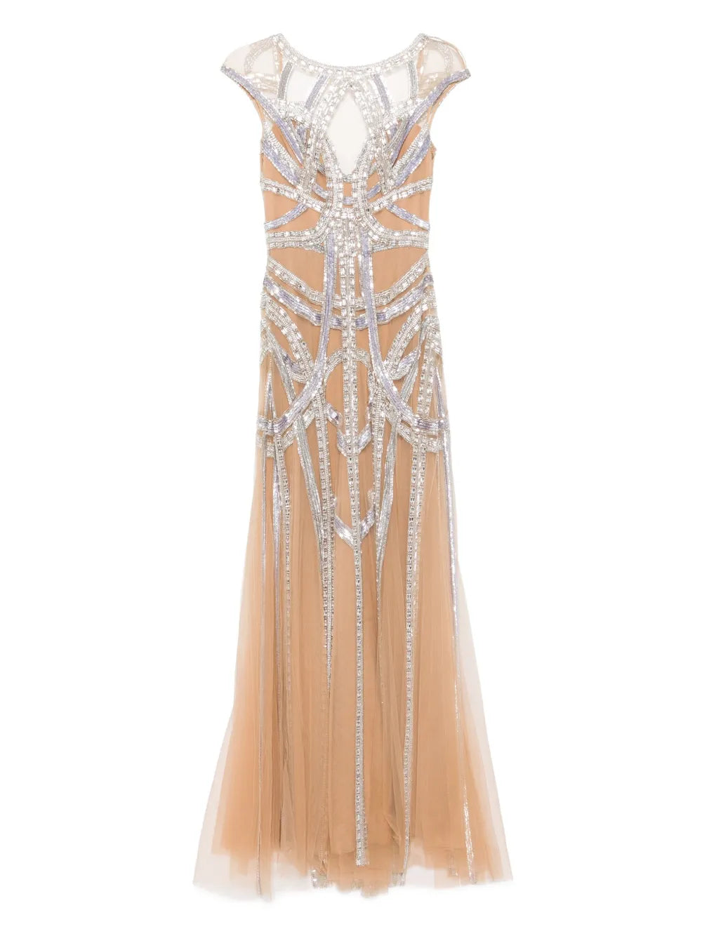 Zuhair Murad Roads Embroidered Flared Gown