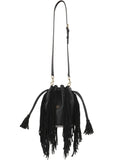 Valentino Garavani Fringed Leather Shoulder Bag