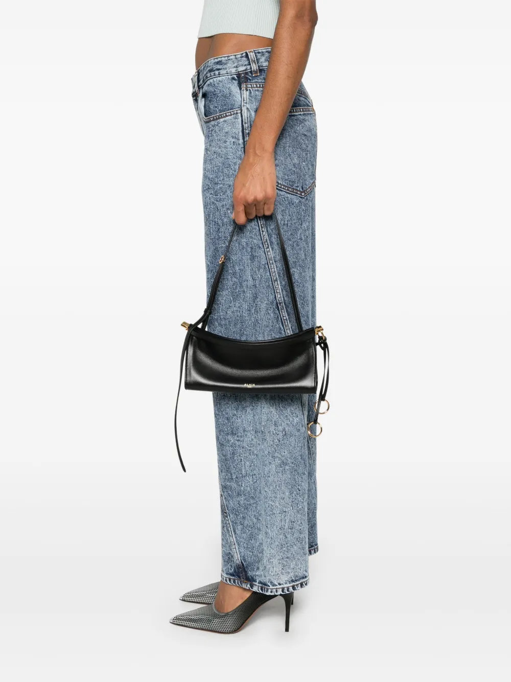 Alaia Small Le Click East West Shoulder Bag