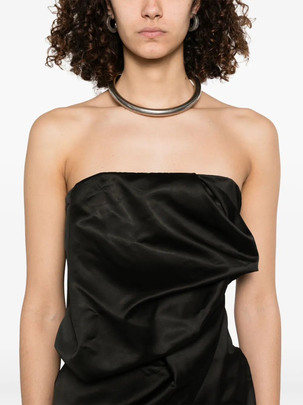 Almaz Block Draped Mini Dress