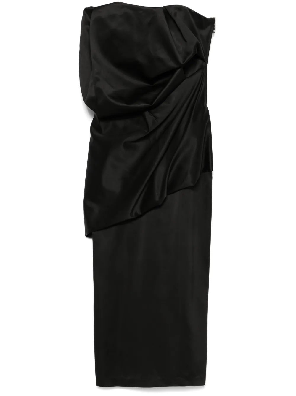Almaz Block Draped Midi Dress