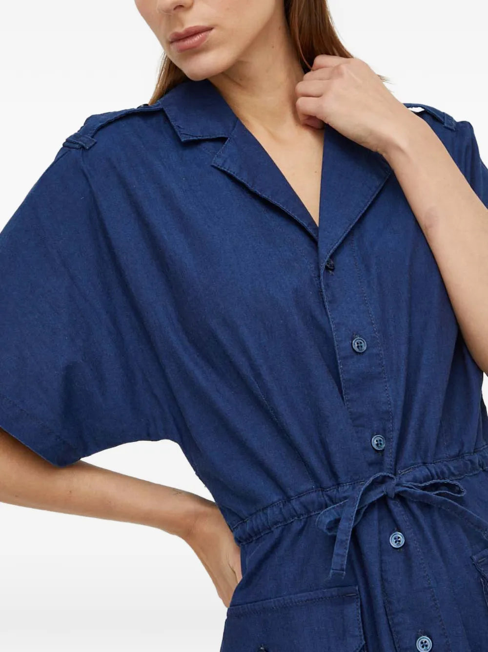 G Star Raw Drawcord Waist Mini Dress