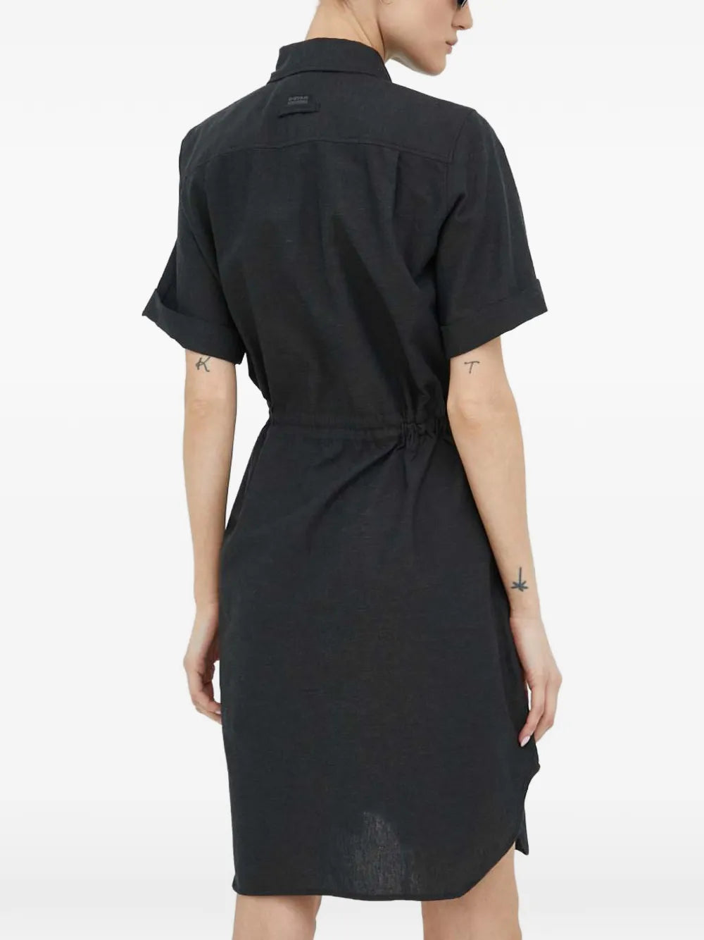 G Star Raw Buttoned Flap Pocket Mini Dress