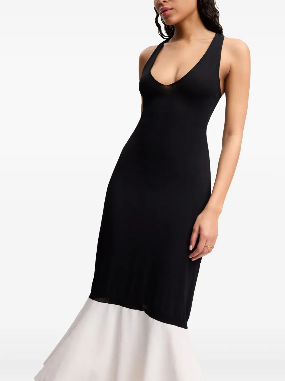 Alejandra Alonso Rojas Ruffled Trim Dress
