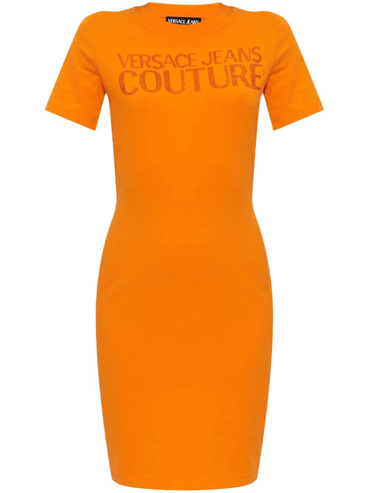 Versace Jeans Couture Shimmer Applique Dress