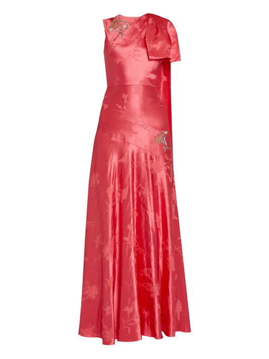 Erdem Asymmetric Draped Dress