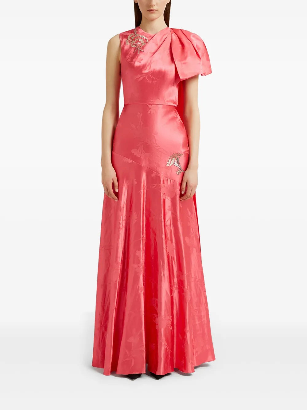 Erdem Asymmetric Draped Dress
