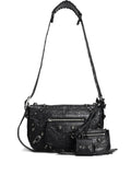 Balenciaga Textured Leather Shoulder Bag