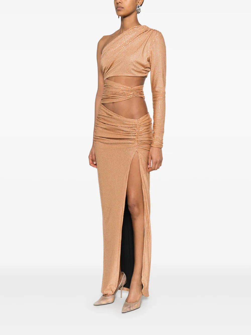 Mitiliane Couture Crystal Embellished Maxi Dress