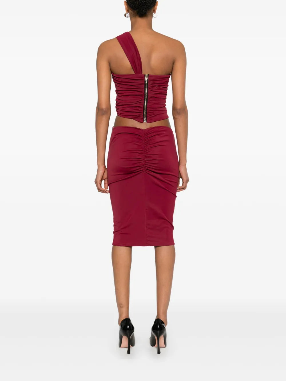Mitiliane Couture Cut Out Detail Pierced Midi Dress
