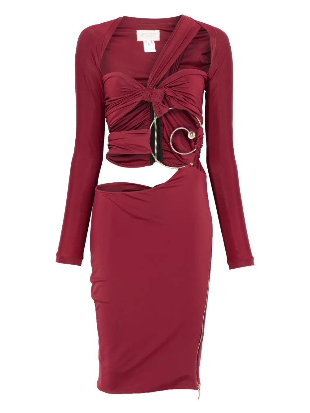 Mitiliane Couture Cut Out Detail Pierced Midi Dress