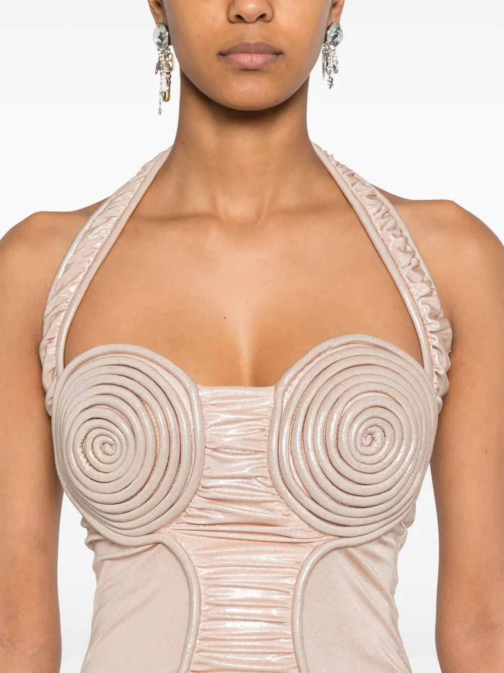 Mitiliane Couture Spiral Cup Mini Dress