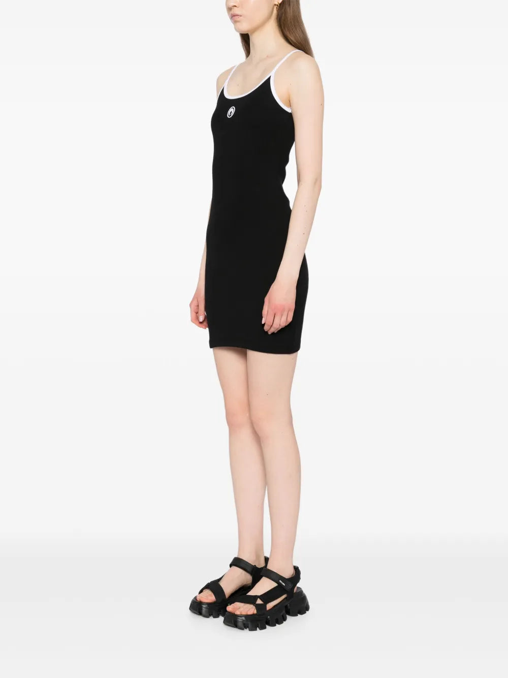 Marine Serre Moon Logo Jersey Dress