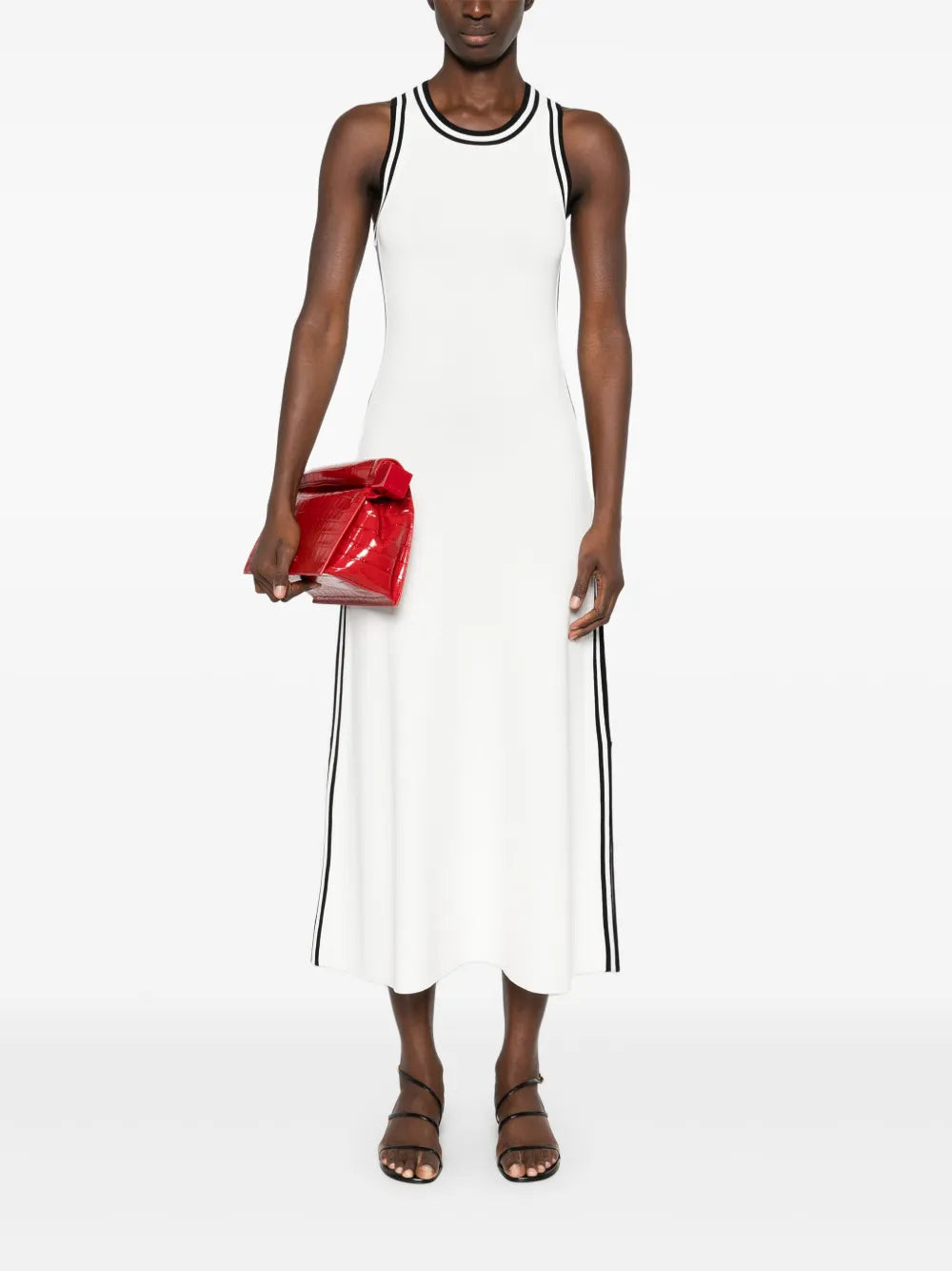 Patrizia Pepe Contrast Trim Midi Dress