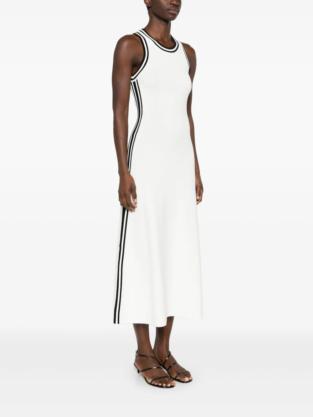 Patrizia Pepe Contrast Trim Midi Dress