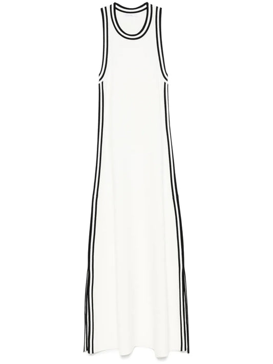 Patrizia Pepe Contrast Trim Midi Dress