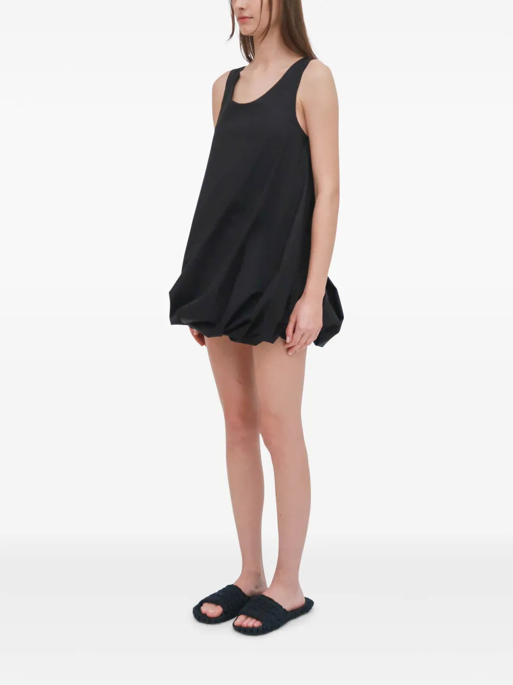 Rosetta Getty Twisted Hem Mini Dress