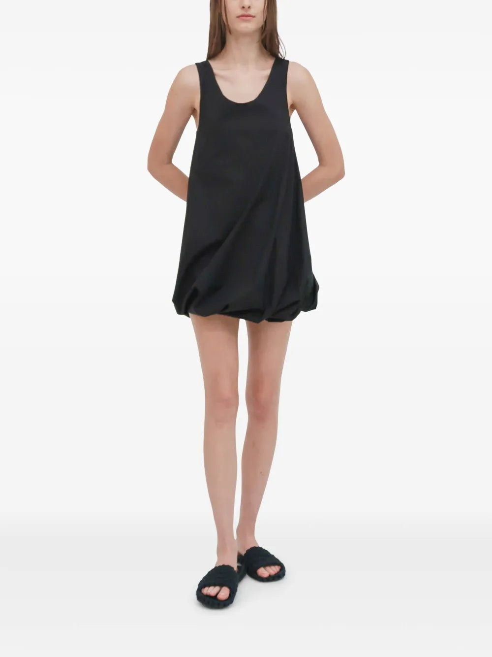 Rosetta Getty Twisted Hem Mini Dress