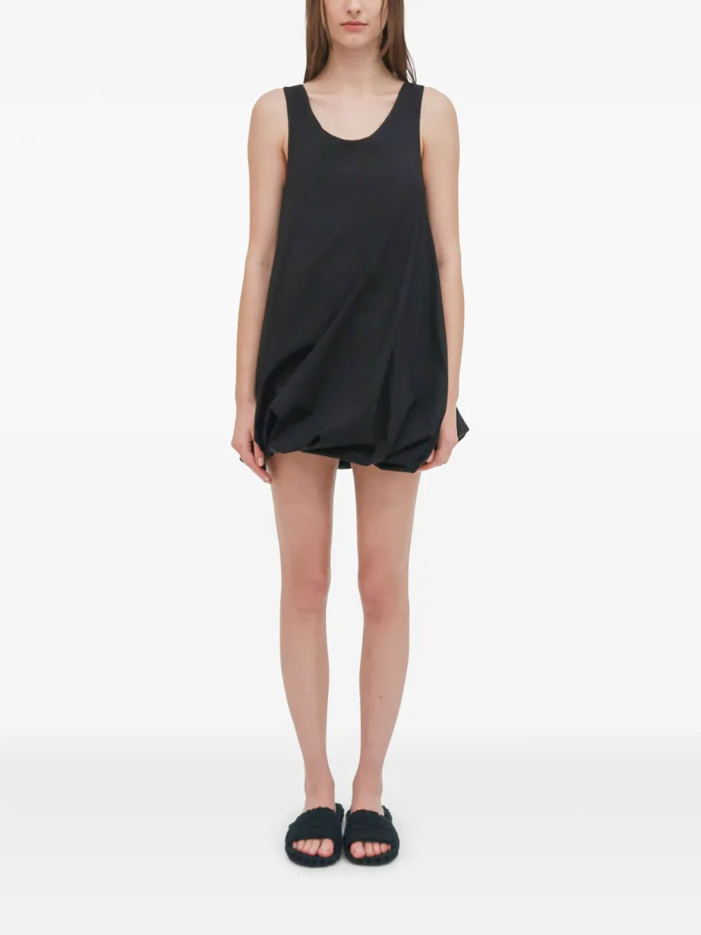 Rosetta Getty Twisted Hem Mini Dress