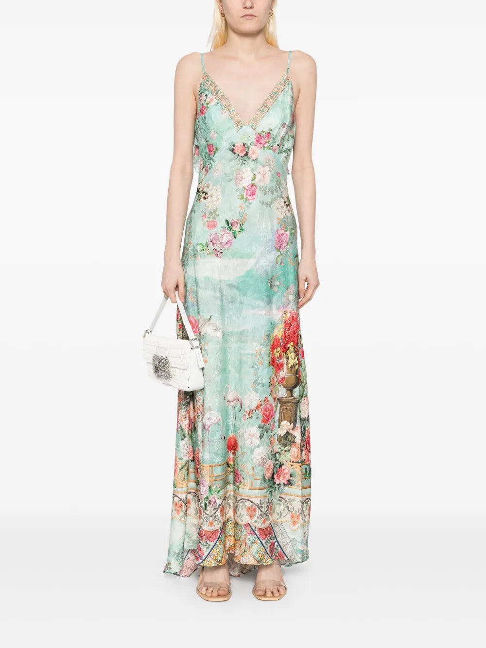 Camilla V Neck Bias Slip Dress