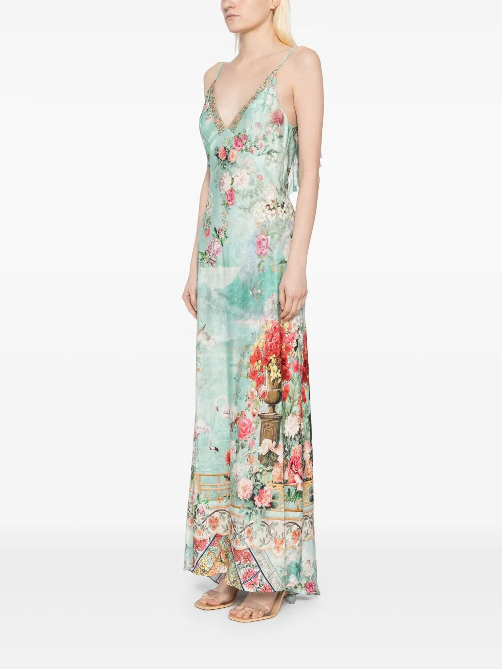 Camilla V Neck Bias Slip Dress