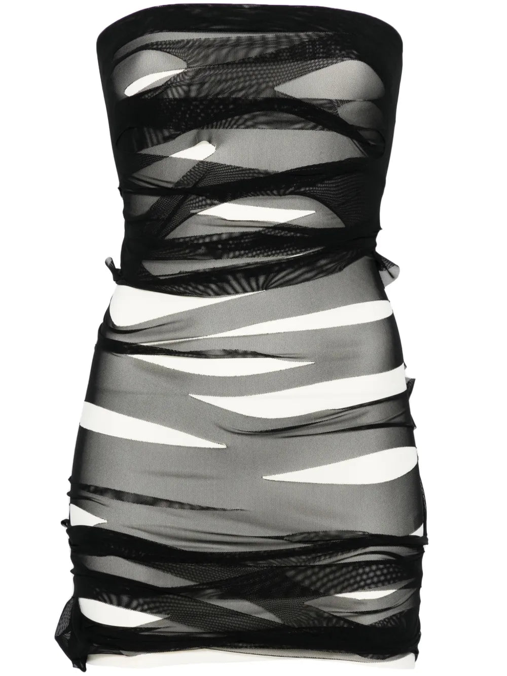 Mm6 Maison Margiela Distressed Finish Mini Dress