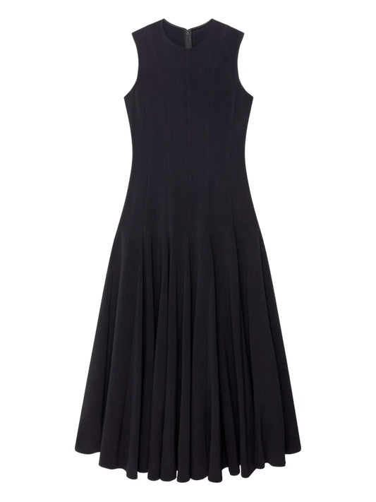 Another Tomorrow Panelled Flared Dress