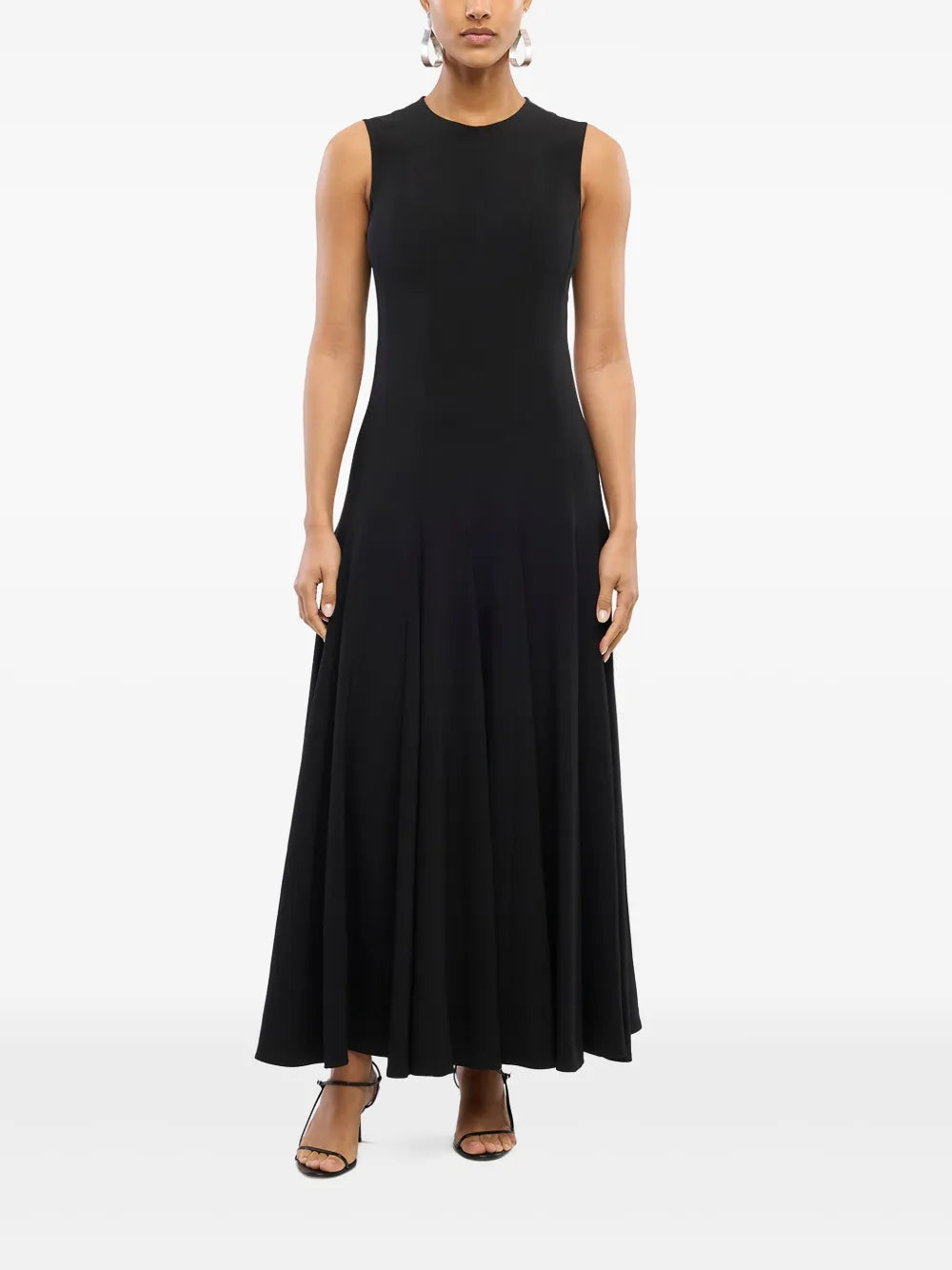 Another Tomorrow Panelled Flared Dress